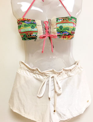 インポート水着ショートパンツ（ホワイト）。通販価格¥7,800
